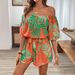 New Summer Printed Women's Suit Set Casual Floral Patterned Outfit For Office And Parties_ecoleips.com