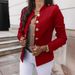 2026 Cross-border Bestseller European And American Long-sleeved Slim-fit Buttoned Blazer Short Jacket_ecoleips.com