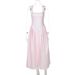 Fashion French Fresh New Plaid Print Waist Princess Dress Sexy Backless Suspender Dress Women's Clothing_ecoleips.com