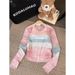Ink Painting Print T-Shirt For Women, Spring And Autumn European Style, Slim Fit, Thin Long-Sleeve Mesh Base Shirt With_ecoleips.com