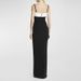Women's Clothing Celebrity Fashion Black And White Color Matching Sling Slit Long Dress Floor Length Dress_ecoleips.com