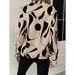 Aria Basics Aria Basics In-stock European And American Cross-border Foreign Trade Women's Printed Notched Collar Casual Long-sleeve_ecoleips.com