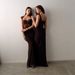 Women's Clothing Vietnamese Niche Design Thai Boutique Sexy Lace Square Neck A-Line Slimming Dress For Brides And Bridesmaids_ecoleips.com