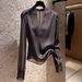 Spring/Summer Women's Top French Style Design Elegant And Unique Niche Fashion Beautiful Super Look Women's Clothing_ecoleips.com