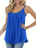 K New Women's Vest With Pleated Thin Shoulder Straps And Loose Casual Vest Straps_ecoleips.com