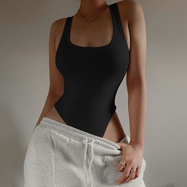 Hot Selling Summer New Vest Casual Yoga Sexy Hanging Neck Hot Girl Short Sports Jumpsuit For Women_ecoleips.com
