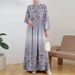 Ethnic Print Maxi Dress Modest Abaya Dress for Women Flowy Bohemian Long Sleeve Multiple Colors S-5XL_ecoleips.com