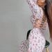 Women's Streetwear Dress With Slit, Medium-Length Sleeves, And Long Sleeves_ecoleips.com
