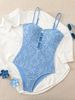 Summer Bohemian Style One Piece Swimsuit Backless Strappy Special Fabric Cross Border Foreign Trade Hot Selling Vacation 2025_ecoleips.com