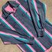 Women's Clothing Retro Printed Loose Long Sleeved Tops Striped Casual Shirt_ecoleips.com