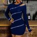 2021 . Cross-Border European And American Autumn Winter New Rhinestone Slim Fit Bodycon Off-Shoulder_ecoleips.com