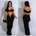 Women's Clothing fashion women's solid color sexy tube top pleated skirt two-piece set_ecoleips.com
