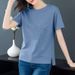 This Korean-Style Short-Sleeved T-Shirt Is Designed For Women In Summer, Featuring A Loose Fit And Large Size That Helps_ecoleips.com