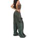 Women's Clothing Women's Trendy Unique Drawstring Sports Pants Multi Color Casual Elastic Waist Loose Fit European American Fashion_ecoleips.com