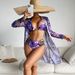 Women's Clothing Swimsuit Women's Split Three Piece Suit Internet Celebrity Long Sleeved Printed Bikini Ins Swimsuit_ecoleips.com