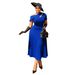 Women's Clothing Plus Size Clothes Asymmetrical Neckline Dress Slim Waist Hollowed Out Solid Color Summer Fashion American Style Casual_ecoleips.com