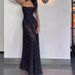 New Cross-border Vintage French Lace Sexy Strap Dress, Long Gown, Elegant Dress For Seaside Vacations_ecoleips.com
