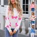 Trendy Bow-Knot Sweater For Women – Oversized Round Neck Knit Top With Long Sleeves, Casual Chic Winter Pullover (Pink, Blue, Red, Rose Red)_ecoleips.com