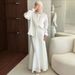 Muslim Skirt Suit Women's New Fashion Loose Long-sleeved Shirt Slim Fit Two-piece Suit_ecoleips.com