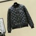 Women's Lightweight Quilted Bomber Jacket - Short Puffer Coat With Stand Collar, Thickened Slim-Fit Winter Outerwear For Casual & Street Style_ecoleips.com