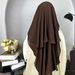 Muslim Accessories"Breathable Double-Layer Hijab Veil – Soft Chiffon Mesh With Adjustable Strap For Modest Fashion"_ecoleips.com