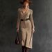 European And American Cross-border Independent Website 2026 Autumn/winter Suede Elegant Waist-cinching Blazer-collar_ecoleips.com