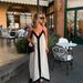 Patchwork Slip Dress European And American Style Unique Skirt Sophistication Summer Outfits Women's Clothing Dress_ecoleips.com