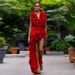 Women's Clothing Swimsuit Lace V Neck Irregular Skirt Swimsuit Suit_ecoleips.com