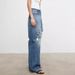 Women's Clothing Minimalist, Cool And Fashionable Style, Turkish Imported Ripped Irregular Folded Placket, Lazy Jeans For Women_ecoleips.com