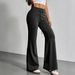 K Women's New Fashion Drawstring High Waist Casual Trumpet Pants Casual Pants For Women_ecoleips.com
