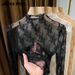 See-through Half-high Collar Lace Base Shirt Women, 2024 New Stylish Thin Mesh Top, Sweater Inner Layer For Women_ecoleips.com