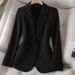 Khaki Autumn And Winter Suit Jackets, Women's Pluse-Sized Suits, Women's Casual Jackets, And Women's Professional Jacket_ecoleips.com