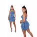 Women's Clothing New Summer Spring And Summer Sexy Tube Top Washed Button Stretch Denim Dress_ecoleips.com