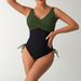 Women's Clothing New One Piece Swimsuit Color Sexy Cross Strap Swimsuit Female_ecoleips.com