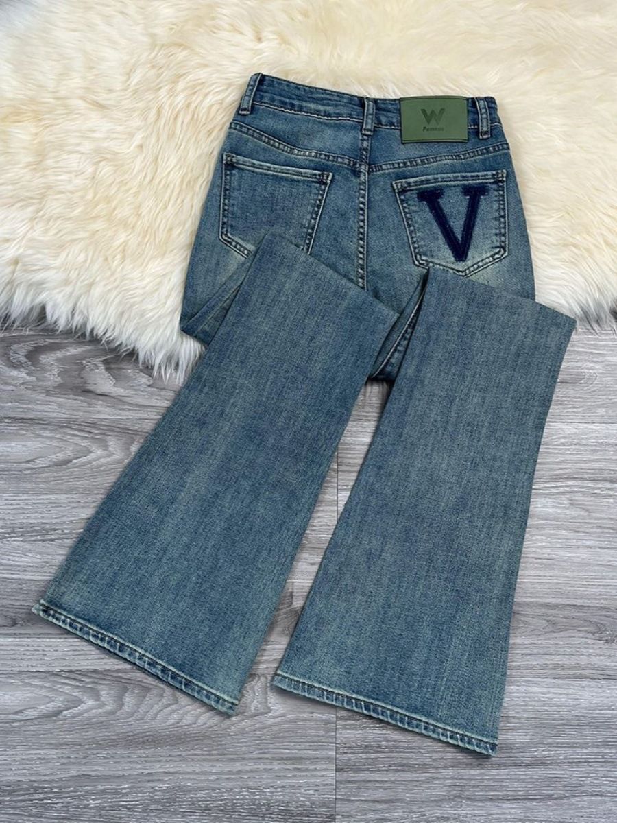 Women's Clothing Retro Flared Jeans High Waist Loose Versatile Slim Flared Pants_ecoleips.com