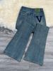 Women's Clothing Retro Flared Jeans High Waist Loose Versatile Slim Flared Pants_ecoleips.com