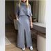 Women's Clothing New Women's Autumn And Summer Solid Color Casual Loose Casual Pocket Sweatshirt Straight Skirt Suit_ecoleips.com