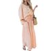 Women's Casual Loose Dress Two Piece Set Solid Color_ecoleips.com