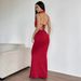 AD292 European And American Summer New Sexy Ring Strap Halter Backless Fashion Dress For Women_ecoleips.com