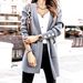 Mid-Length Pocket Cardigan – Solid Color Knit Sweater For Women (XS-XXL, Khaki/Dark Green/Yellow/Grey)_ecoleips.com