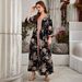 Women's Dress Long Skirt Printed Elegant Luxury Dress Abaya_ecoleips.com