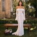 Women's Sexy Lace Long Sleeve Off Shoulder Backless Bodycon Maxi Dress – Elegant Party Evening Gown_ecoleips.com
