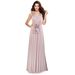 Cross Back Sexy Strapping Long Dress_ecoleips.com