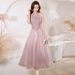 Women's Clothing Pink Evening Gown For Women Elegant Luxurious Autumn/Spring Style For Banquets Bridesmaids Engagements Birthdays Events_ecoleips.com