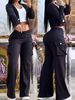 Casual Long-Sleeve Top & Pants Set – Breathable Polyester Comfort Wear For Women (Multiple Colors & Prints)_ecoleips.com