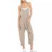 European And American Cross-border Women's Clothing, Casual Pocket Suspender Knitted Jumpsuit, Overalls,_ecoleips.com