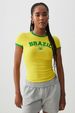 Slim Fit Sexy Blouse for Mature Women European And American Street Style Top with Brazilian Letter Embroidery New Summer Fashion for Women_ecoleips.com