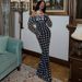 Women's New Arrival Fashion Sexy Off Shoulder Long Sleeve Sheer Mesh Polka Dot Slim Fitted Elegant Casual Cocktail Dress_ecoleips.com