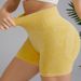 Women's Clothing Sand Washed Yoga Shorts High Waist Hip Lifting Fitness Pants Quick Drying Running Sports Tight Shorts Outer Wear Three Quarter Pants_ecoleips.com