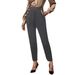 "Tailored Stretch Trousers With Button Accents – Slim-Fit Work Pants With Slant Pockets (Black/Navy/Khaki, S-XXL, Euro-US Office Chic)"_ecoleips.com